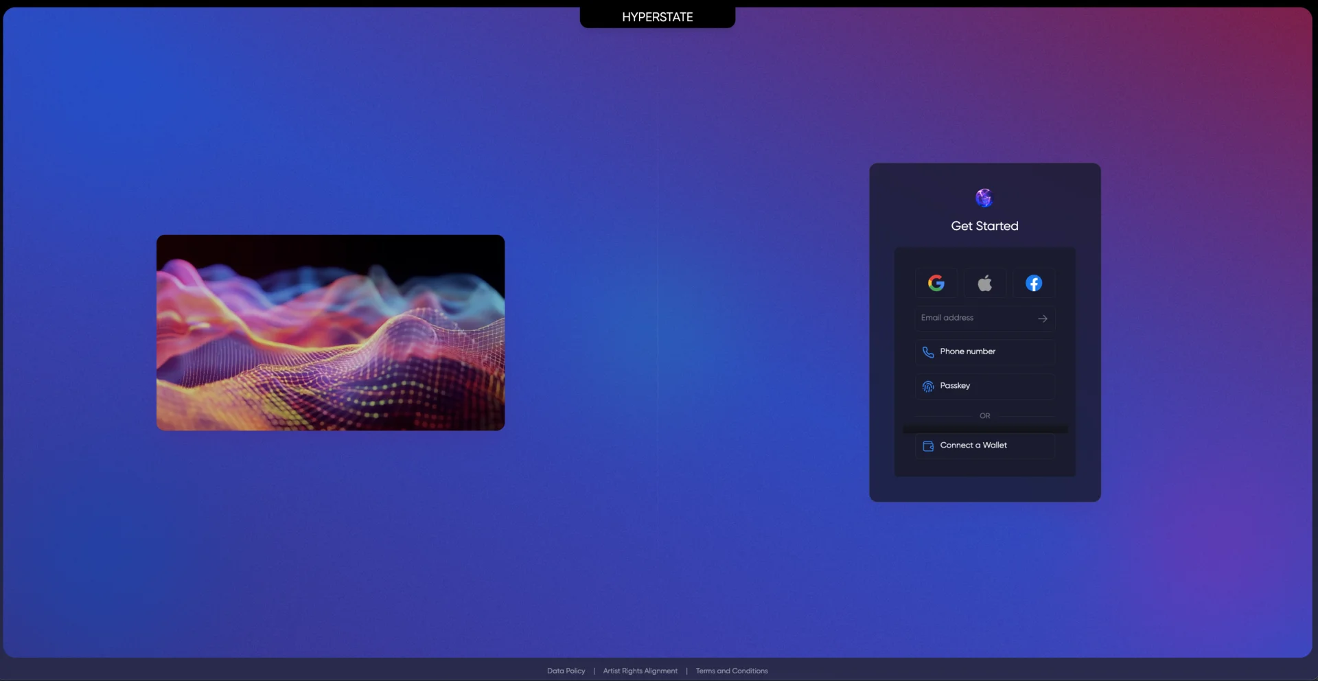Hyperstate AI, screen 1