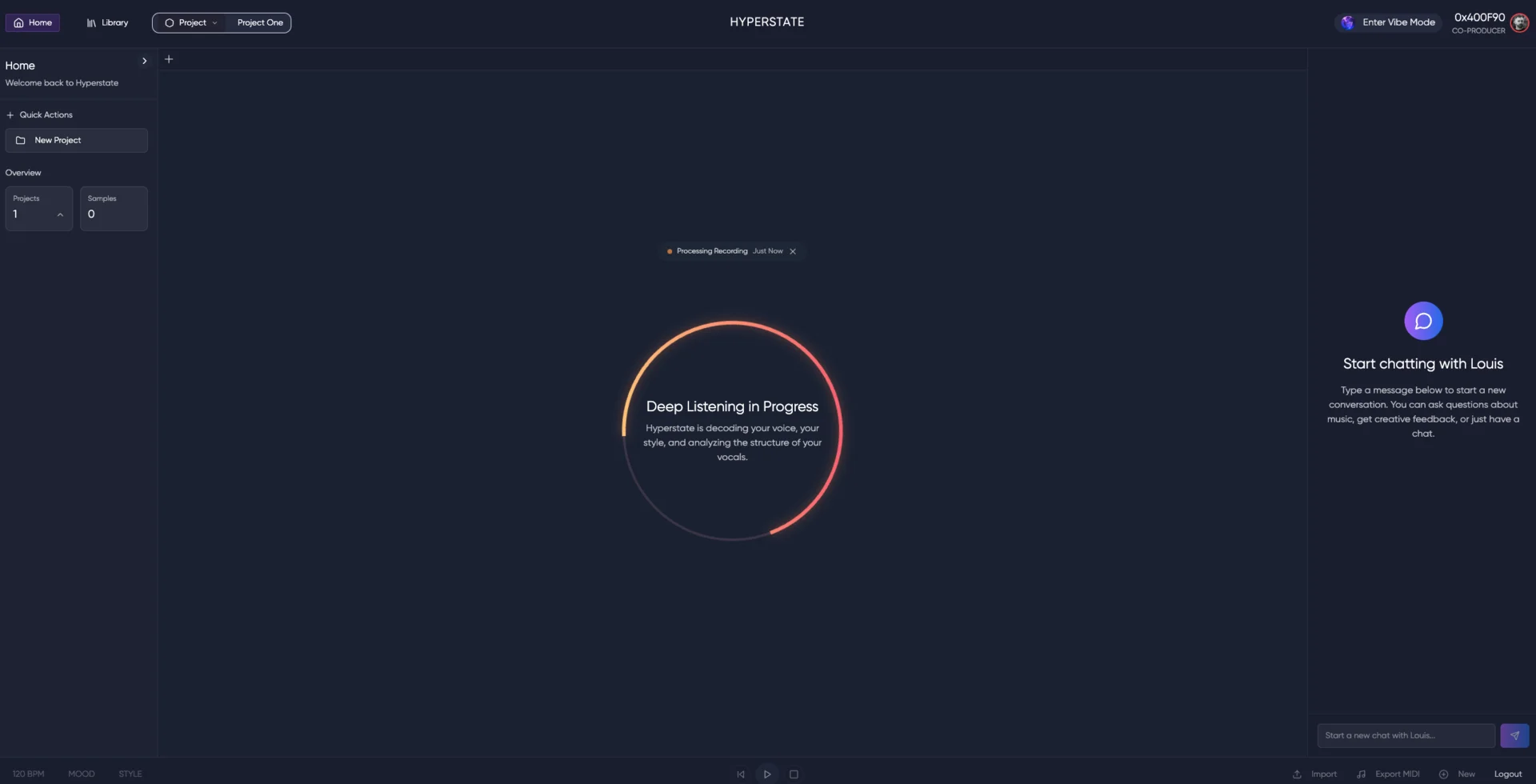 Hyperstate AI, screen 5