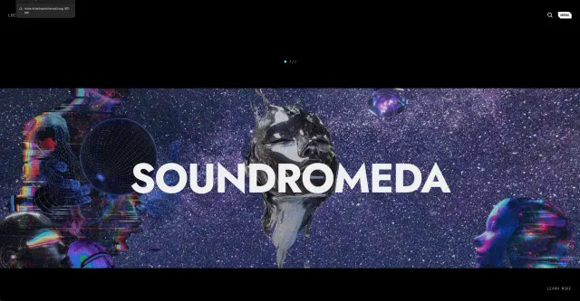 Soundromeda, screen 1