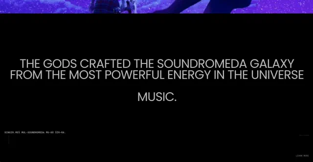 Soundromeda, screen 3